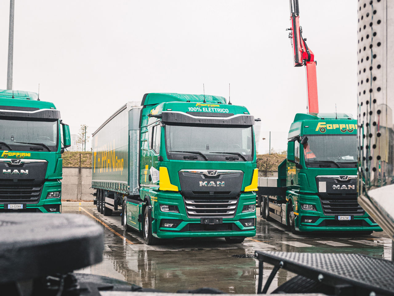 Added value: Foppiani's customers pay the logistics company higher freight rates for transport carried out with eTrucks. 